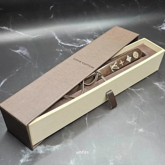 Louis Vuitton Wooden Letter Opener with Mother of Pearl Monogram - Picture 5 of 5